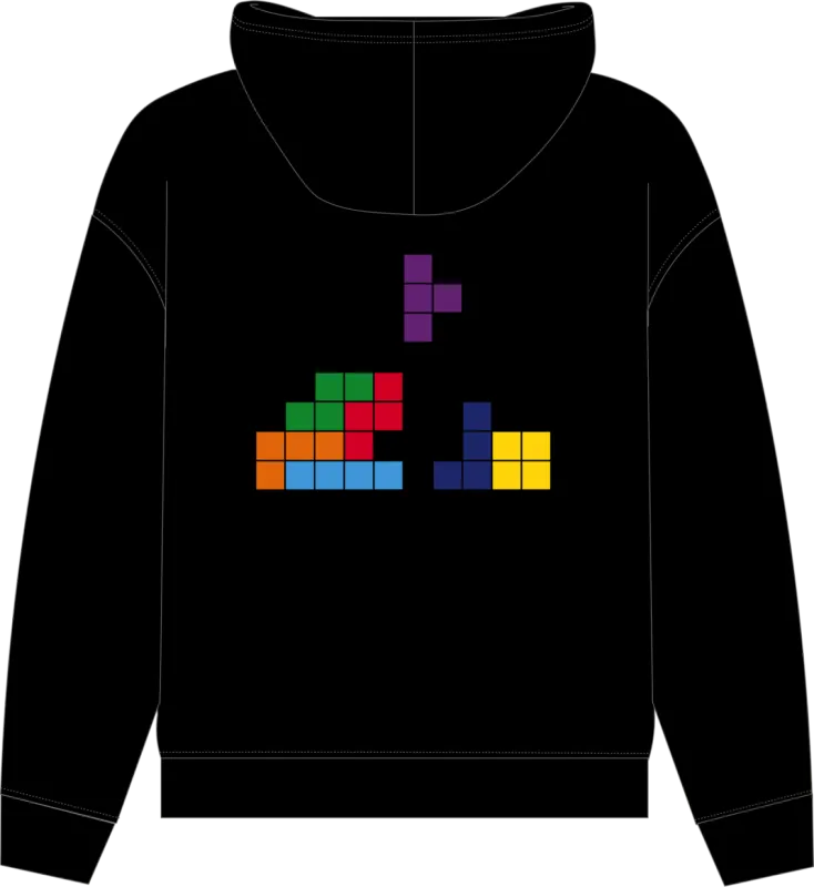 Vue 1 – Hoodie La Poste Tetris 