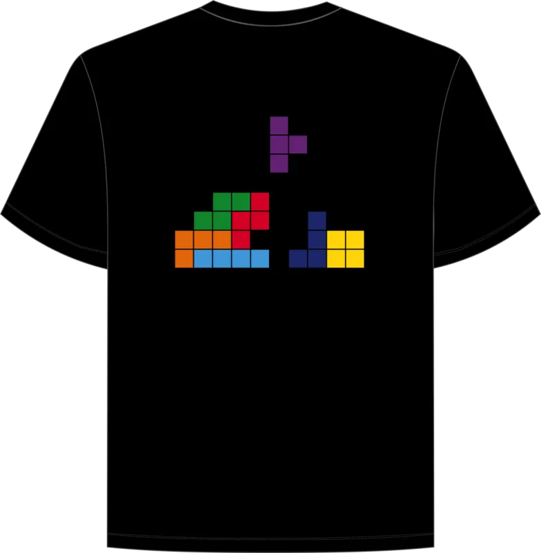 Vue 1 – tshirt La Poste Tetris